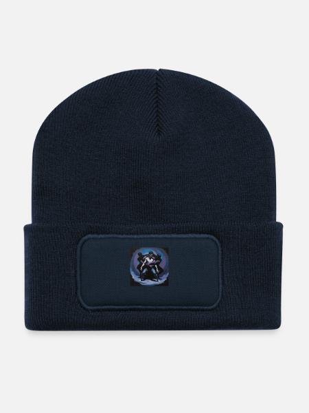 Inner demons – in the of the shadows - Recycled Patch Beanie - french navy