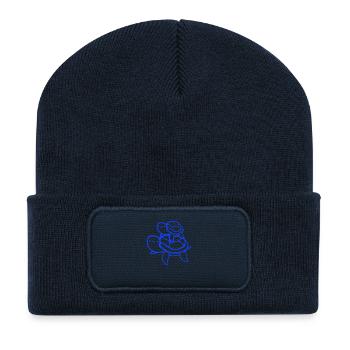 2 Water turtles child dad mom father mother - Recycled Patch Beanie - french navy - Front