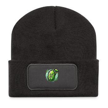 Peas Out and Proud - Recycled Patch Beanie - dark grey - Front