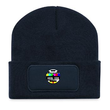 Test Bild - Recycelte Patch Beanie - French Navy - Vorne