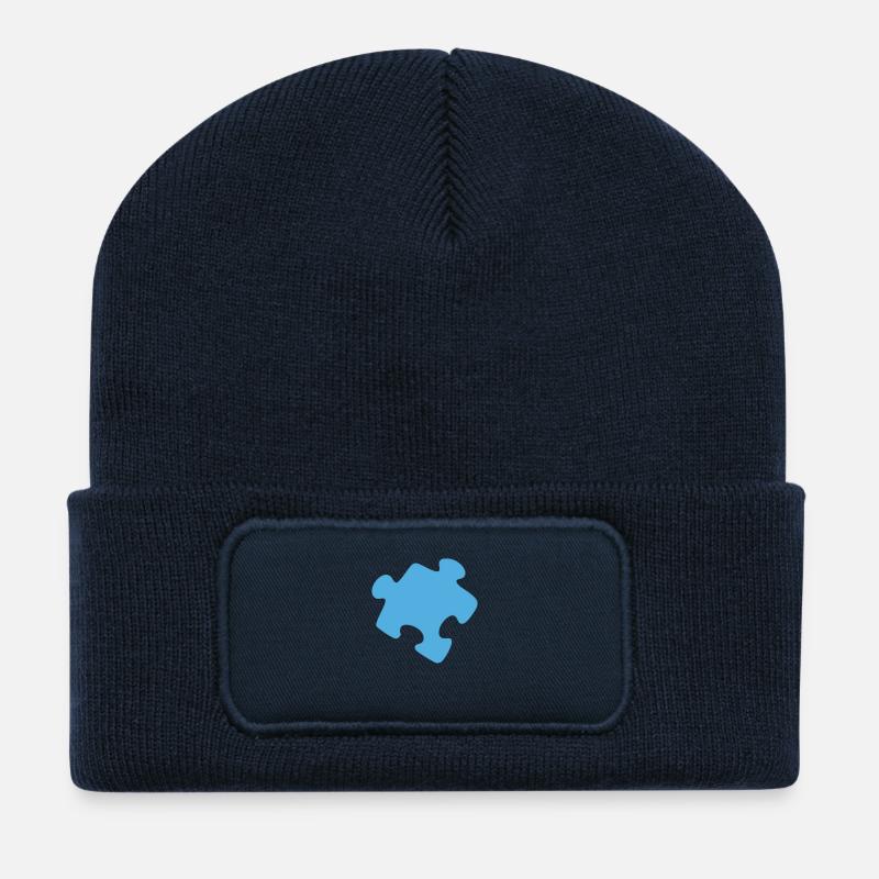 Puzzle - Recycelte Patch Beanie - French Navy