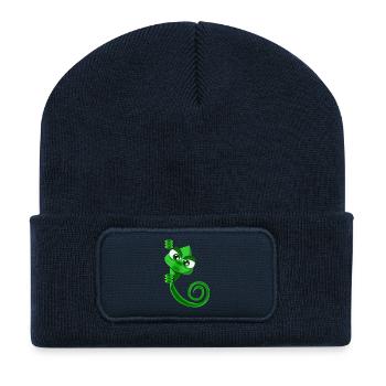 Chameleon - Recycled Patch Beanie - french navy - Front