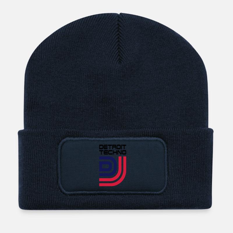 DJ__V010 - Recycelte Patch Beanie - French Navy