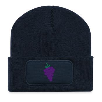 grapes - Recycled Patch Beanie - french navy - Front
