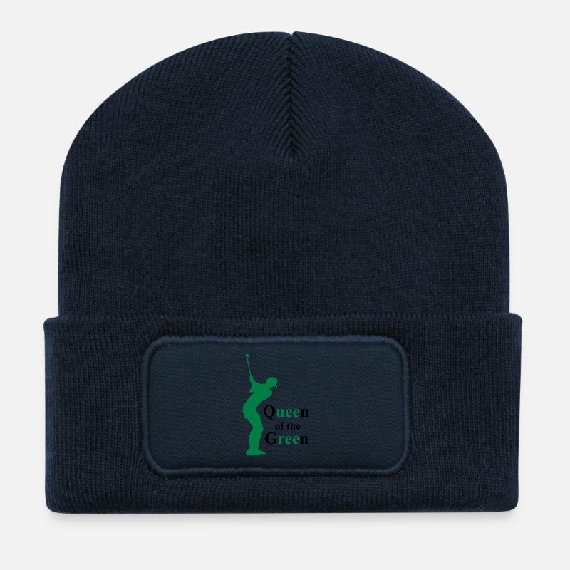 golf sport - Beanie recyclé à patch - bleu marine