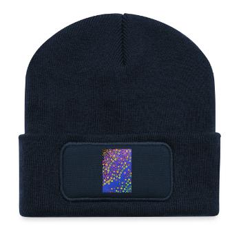 pissenlits - Beanie recyclé à patch - bleu marine - Devant