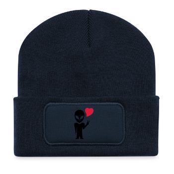 alien_love - Recycled Patch Beanie - french navy - Front