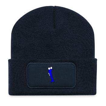Plötzfisch - Piscis Rutilus - Recycelte Patch Beanie - French Navy - Vorne