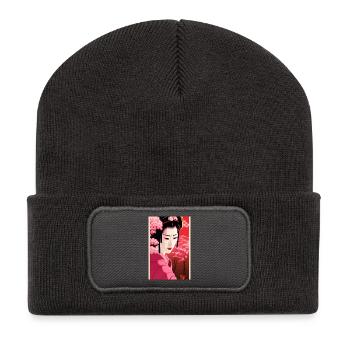 Geisha 6 - Recycled Patch Beanie - dark grey - Front