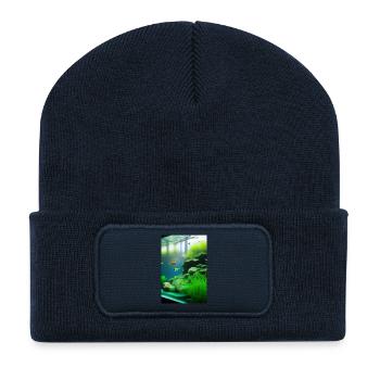 Fish, Aquarium - Recycled Patch Beanie - french navy - Front