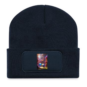 Colorful soap bubbles - Recycled Patch Beanie - french navy - Front