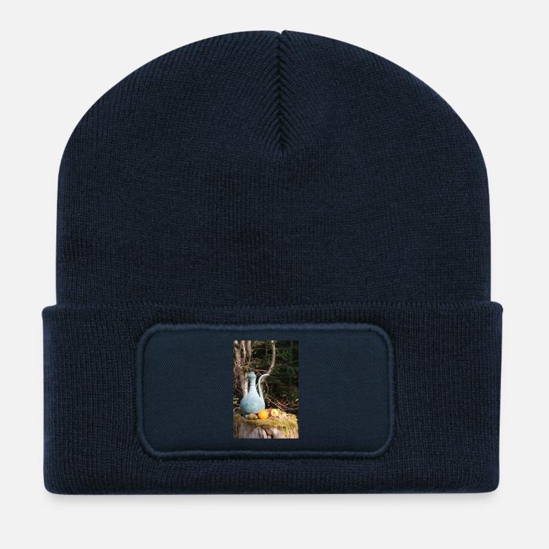 Kupferkännchen im Schwarzwald - Recycelte Patch Beanie - French Navy
