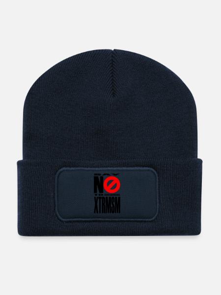 NO2XTRMSM - Beanie recyclé à patch - bleu marine