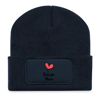 OMA. MAMA. MUTTERTAG. ALLES GUTE ZUM OMA-TAG - Recycelte Patch Beanie - French Navy - Vorne