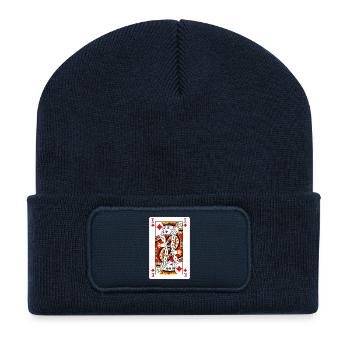 Playing card diamond lord - Recycled Patch Beanie - french navy - Front