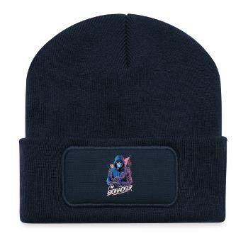 I❤️BioHCKR: Masked Biohacker Revolution - Recycled Patch Beanie - french navy - Front
