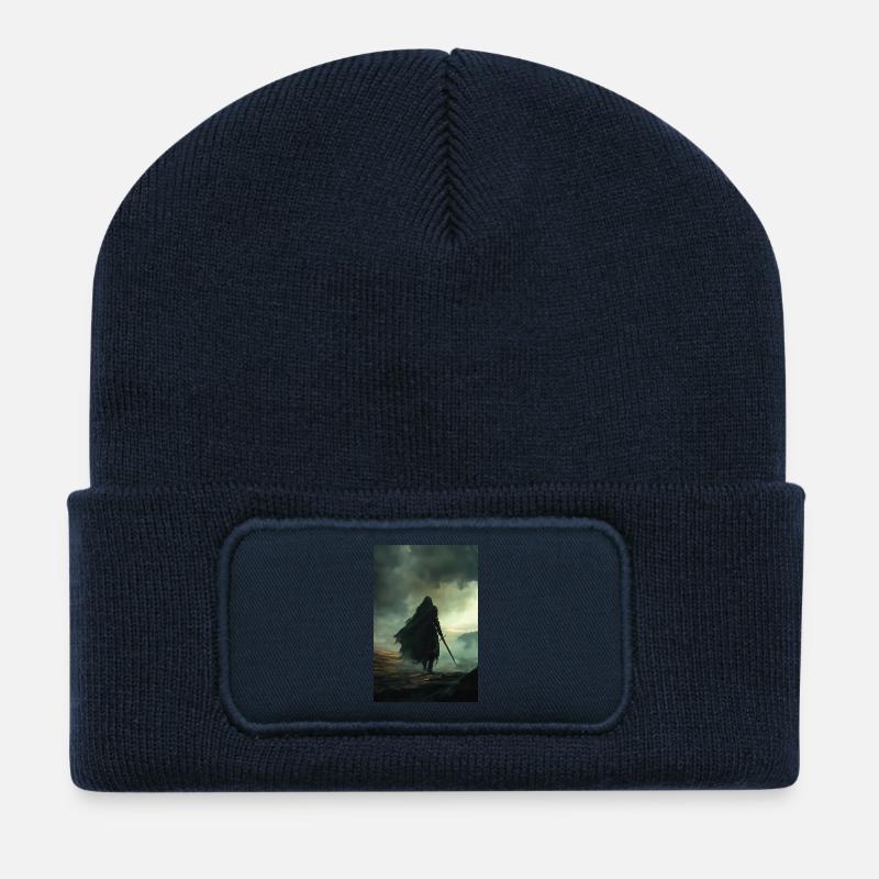 Poster Illustration Chevalier - Recycled Patch Beanie - french navy