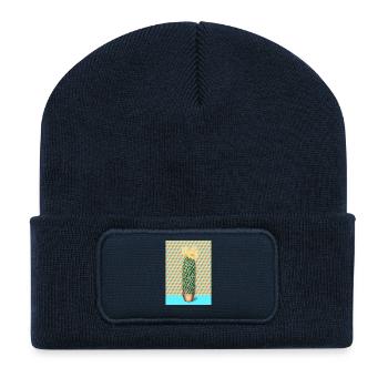 Mammillaria Cactus Pop - Recycelte Patch Beanie - French Navy - Vorne