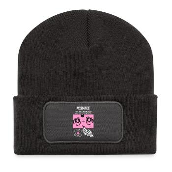Romance - ne m’appartient tout simplement pas - Beanie recyclé à patch - charbon - Devant