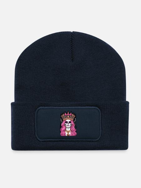 Königin der Edelsteine - Illustration - Recycelte Patch Beanie - French Navy