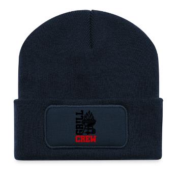 Grill Crew - Recycelte Patch Beanie - French Navy - Vorne