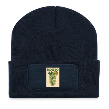Mojito - Beanie recyclé à patch - bleu marine - Devant