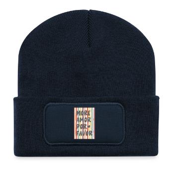 more amor por favor - Recycled Patch Beanie - french navy - Front