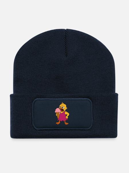 Mauvais - Beanie recyclé à patch - bleu marine