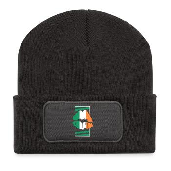 Irlande - Beanie recyclé à patch - charbon - Devant