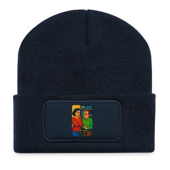 Just One More Radio Honey - Recycelte Patch Beanie - French Navy - Vorne