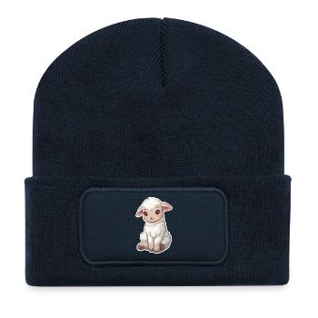 Sheep - Recycled Patch Beanie - french navy - Front