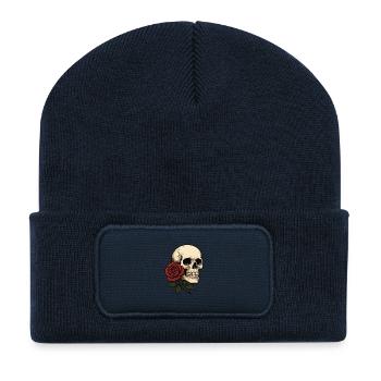 C637EAAF CC29 487D 8D5E 98DD5577F225 - Beanie recyclé à patch - bleu marine - Devant