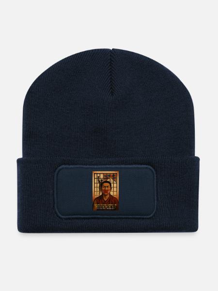 Tibet Justice Protest Artwork - Recycled Patch Beanie - french navy