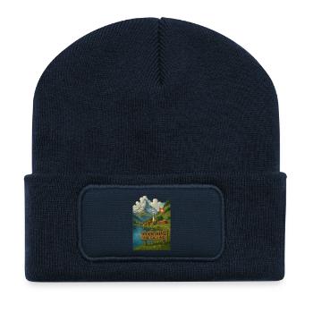 Swiss_alps - Recycelte Patch Beanie - French Navy - Vorne