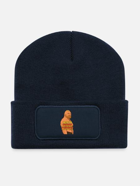 Here to Wreck History - Recycled Patch Beanie - french navy