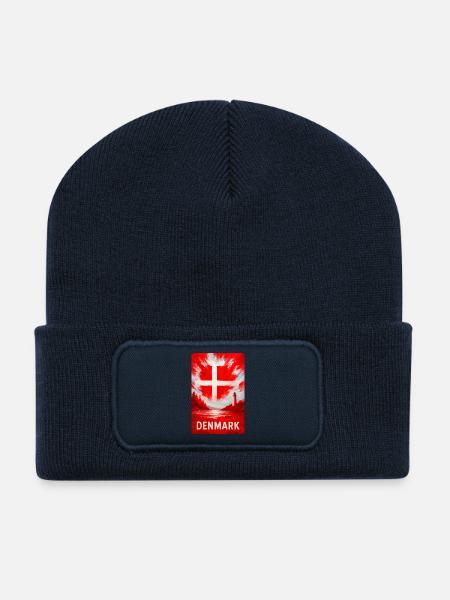 Dänemark Legende – Kraft des Nordens - Recycelte Patch Beanie - French Navy