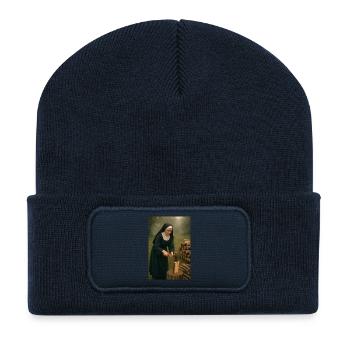Nun chops wood - Recycled Patch Beanie - french navy - Front