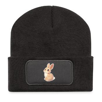 Hare - Recycled Patch Beanie - dark grey - Front