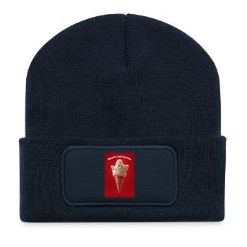 Glace Ghostly Indulgence - Beanie recyclé à patch - bleu marine - Devant