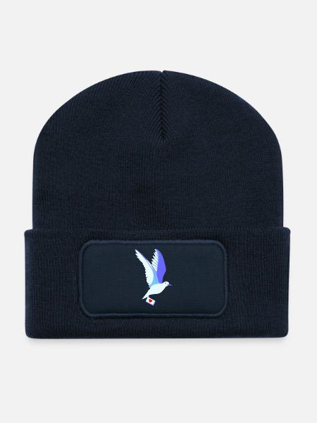 pigeon - Beanie recyclé à patch - bleu marine