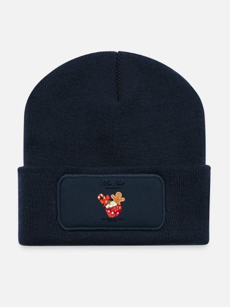 Joyeux_noel_gourmand-_Pain of spices - Recycled Patch Beanie - french navy
