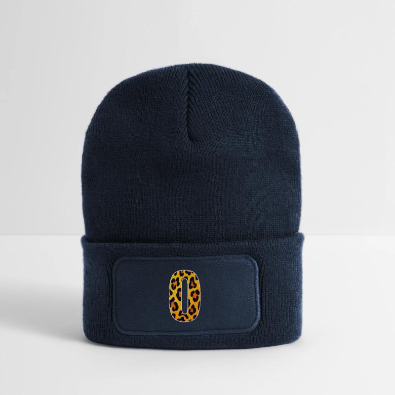 Leopard Zero Print Recycled Patch Beanie