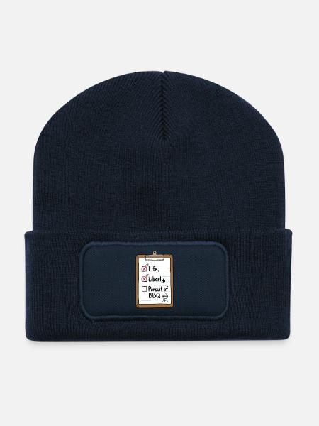 Life Liberty BBQ Checkliste - Recycelte Patch Beanie - French Navy