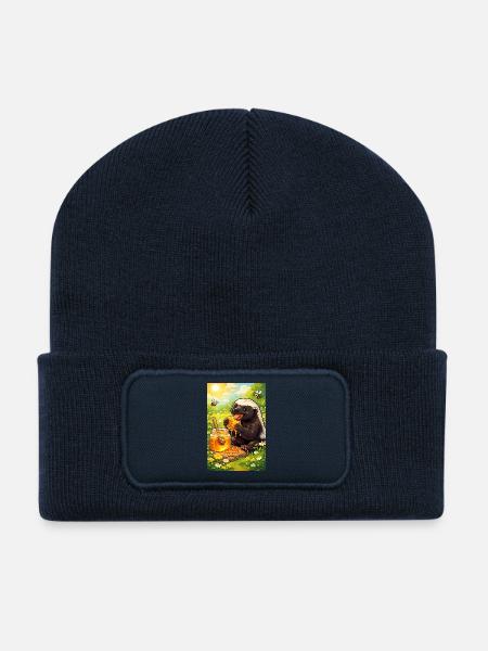 Honeybager - Recycled Patch Beanie - french navy