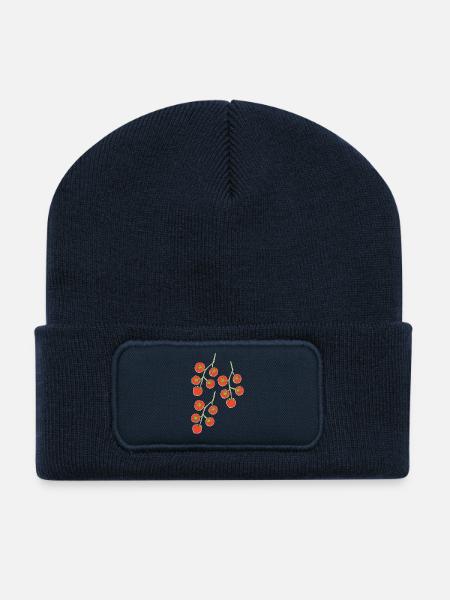 Tomato Bush Impressionism - Recycled Patch Beanie - french navy