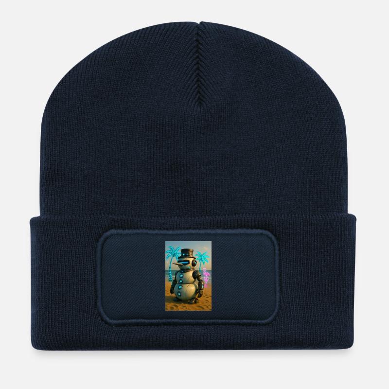 RockyZoo27 - Recycelte Patch Beanie - French Navy