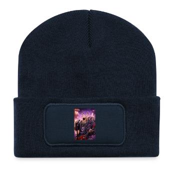 RockyZoo60 - Recycled Patch Beanie - french navy - Front