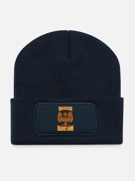 Wachsen braucht Raum - Recycelte Patch Beanie - French Navy