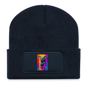 Koala - Recycelte Patch Beanie - French Navy - Vorne