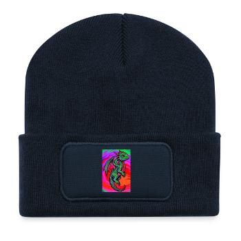 dragon - Recycled Patch Beanie - french navy - Front